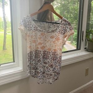 Lucky Brand T-shirt Women's Zipper back